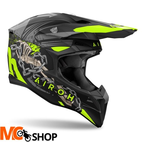 AIROH KASK OFF-ROAD WRAAAP DARKNESS MATT
