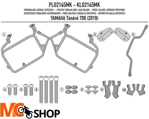 GIVI STELAŻ KUFRÓW BOCZNYCH ONE-FIT MONOK YAMAHA