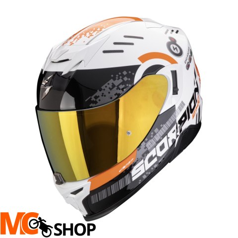 SCORPION KASK INTEGRALNY EXO-520 EVO TITAN WH/ORAN