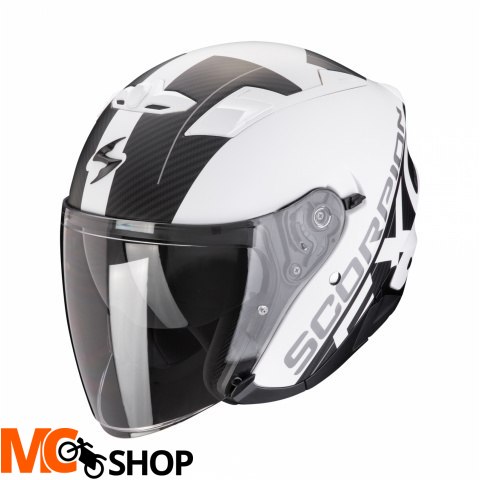 SCORPION KASK OTWARTY EXO-230 QR MAT WHITE-BLACK