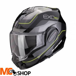 SCORPION KASK SZCZĘKOWY EXO-TECH E COMMUTA BK-S-YL