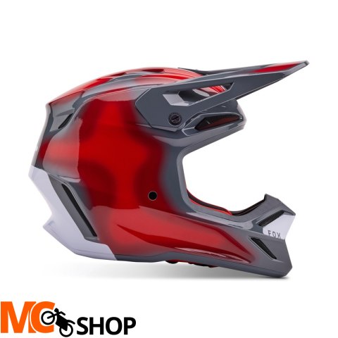 FOX KASK OFF-ROAD V3 VOLATILE GREY/RED