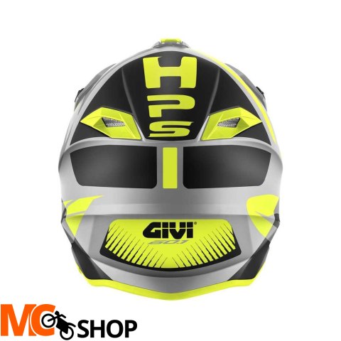 GIVI KASK CROSS 60.1 FRESH ECE SZARY/CZAR/ŻÓŁT MAT