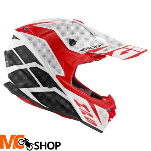 GIVI KASK CROSS 60.1 INVERT BIAŁY/CZERWONY/CZARNY