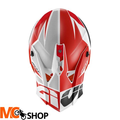 GIVI KASK CROSS 60.1 INVERT BIAŁY/CZERWONY/CZARNY