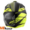 GIVI KASK CROSS 60.1 INVERT CZARNY/TYTAN/ ŻÓŁT MAT