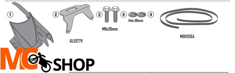 KAPPA BŁOTNIK TYLNY Z OSŁONĄ ŁAŃCUCHA HONDA CB 750