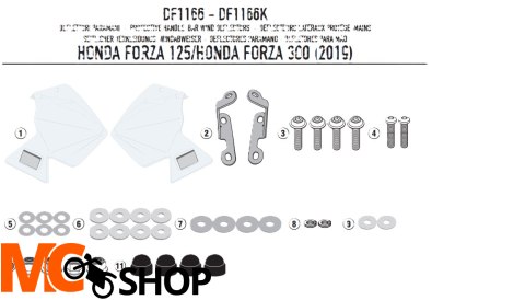 KAPPA DEFLEKTORY OWIEWKI RĄK HONDA FORZA 125/300