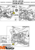 KAPPA GMOLE OSŁONY SILNIKA KTM 890 SMT '23 POMARAŃ