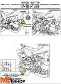 KAPPA GMOLE OSŁONY SILNIKA KTM 890 SMT '23 POMARAŃ