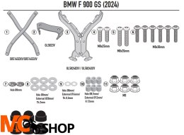 KAPPA STELAŻ KUFRA CENTRALNEGO BMW F 900 GS '24-