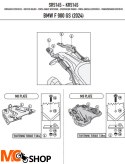 KAPPA STELAŻ KUFRA CENTRALNEGO BMW F 900 GS '24-