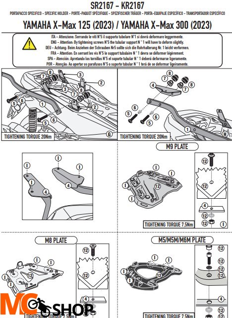 KAPPA STELAŻ KUFRA CENTRALNEGO YAMAHA X MAX 125