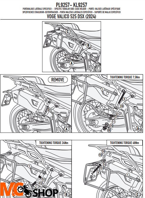KAPPA STELAŻ KUFRÓW BOCZNYCH MONOKEY VOGE VALICO 5