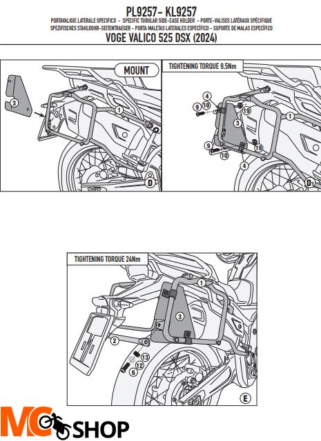KAPPA STELAŻ KUFRÓW BOCZNYCH MONOKEY VOGE VALICO 5
