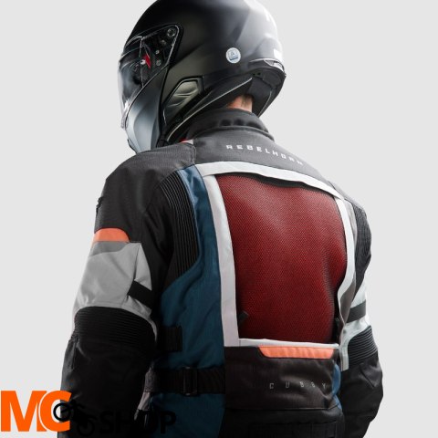 REBELHORN KURTKA TEKSTYLNA CUBBY V BLUE/GREY/RED