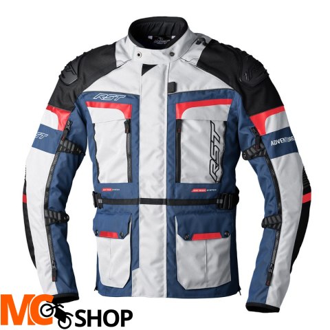 RST KURTKA TEKSTYLNA ADVENTURE-X SILVER/DA BLU/RED