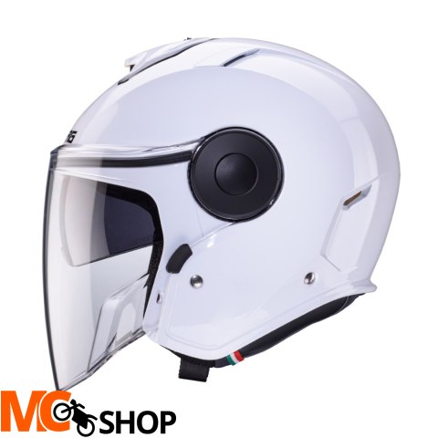 CABERG KASK JET Z BLENDĄ SOHO KOLOR BIAŁY POŁYSK