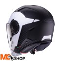 CABERG KASK JET Z BLENDĄ SOHO MILANO BIAŁY/CZ MAT