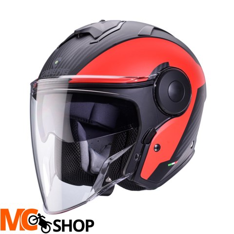 CABERG KASK JET Z BLENDĄ SOHO MILANO CZ/CZARNY MAT