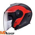 CABERG KASK JET Z BLENDĄ SOHO MILANO CZ/CZARNY MAT