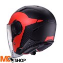 CABERG KASK JET Z BLENDĄ SOHO MILANO CZ/CZARNY MAT