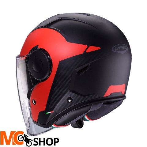 CABERG KASK JET Z BLENDĄ SOHO MILANO CZ/CZARNY MAT