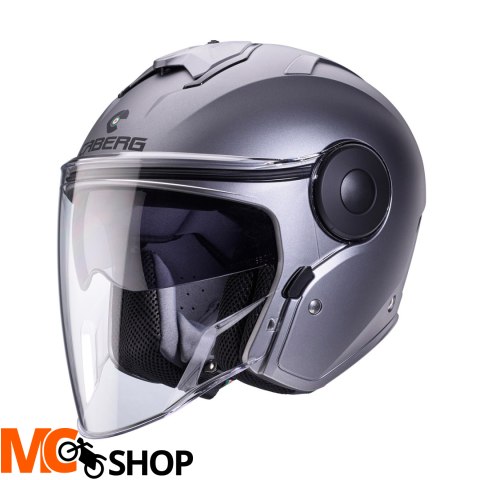CABERG KASK JET Z BLENDĄ SOHO SZARY MAT - GUNMETAL
