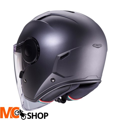 CABERG KASK JET Z BLENDĄ SOHO SZARY MAT - GUNMETAL