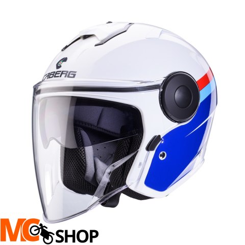 CABERG KASK JET Z BLENDĄ SOHO ZEPHYR BIAŁY/NIE/CZE