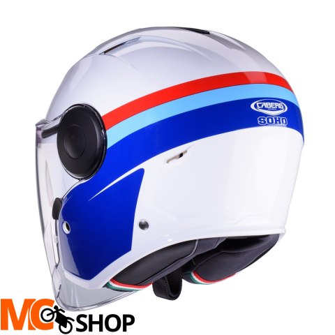 CABERG KASK JET Z BLENDĄ SOHO ZEPHYR BIAŁY/NIE/CZE