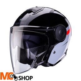 CABERG KASK JET Z BLENDĄ SOHO ZEPHYR CZARNY/SZ/CZE