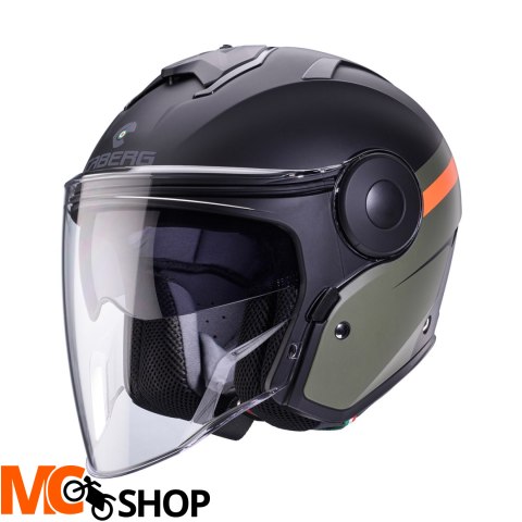 CABERG KASK JET Z BLENDĄ SOHO ZEPHYR CZARN/ZIE/POM
