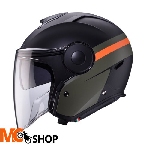 CABERG KASK JET Z BLENDĄ SOHO ZEPHYR CZARN/ZIE/POM