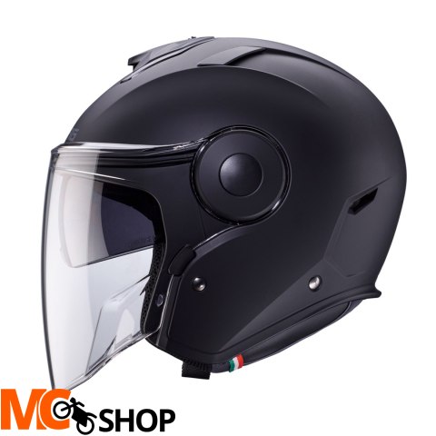 CABERG KASK OTWARTY Z BLENDĄ MODEL SOHO CZARNY MAT