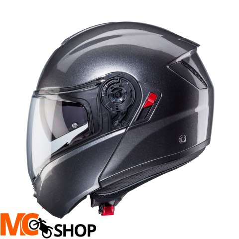 CABERG KASK SZCZĘKOWY FLIP-UP LEVO X SZARY METALIK