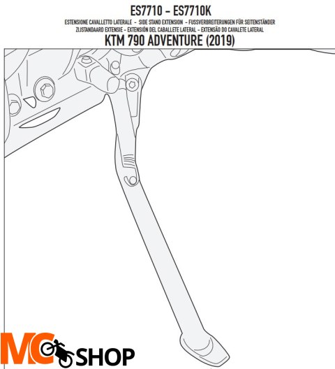 GIVI POSZERZENIE DODATKOWE STOPKI KTM 790 Adventur