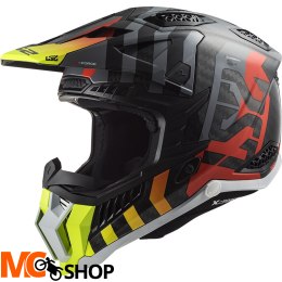 LS2 KASK CROSS MX703 C X-FORCE BARRIER YEL. RED-06