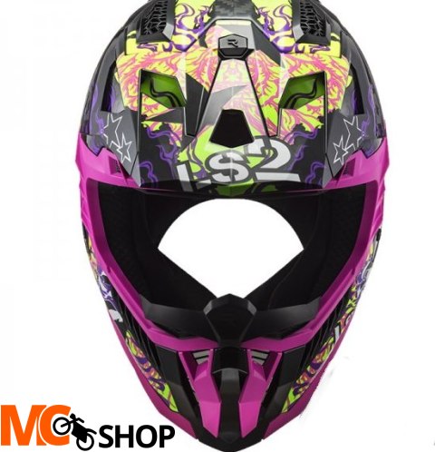 LS2 KASK CROSS MX703 C X-FORCE FIRESKULL VIOLET-06