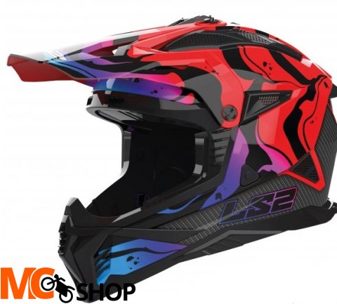 LS2 KASK MOTPCROSS MX708 FAST II WASH GLOSS RED