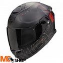 SCORPION KASK EXO-GT SP TECHLANE MAT BLACK-GRE-RED