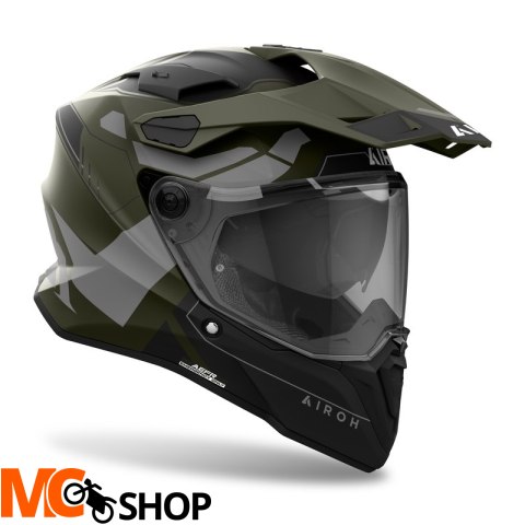 AIROH KASK DUALE COMMANDER 2 MILITARY GREEN MATT