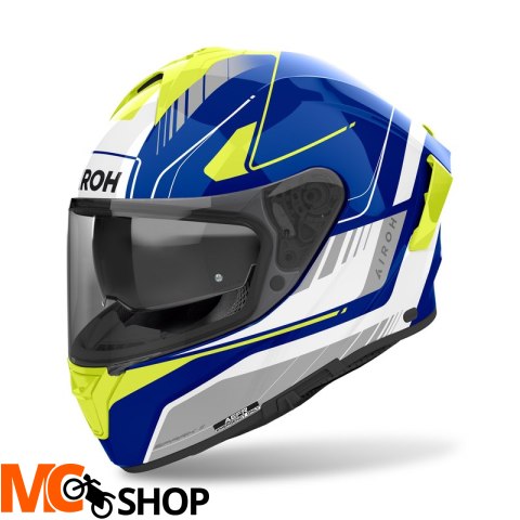 AIROH KASK INTEGRALNY SPARK 2 CHRONO BLUE/YELLOW G