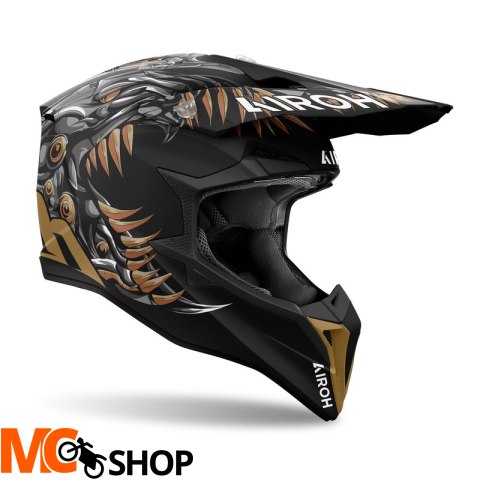 AIROH KASK OFF-ROAD WRAAAP CYBORG MATT