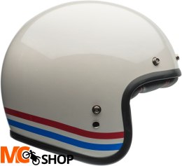 BELL KASK OTWARTY C 500 ECE6 STRIPES PEARL WH R BL