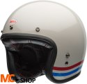 BELL KASK OTWARTY C 500 ECE6 STRIPES PEARL WH R BL