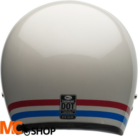 BELL KASK OTWARTY C 500 ECE6 STRIPES PEARL WH R BL