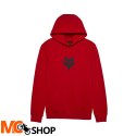 FOX BLUZA Z KAPTUREM FOX HEAD FLEECE PO FLAME RED