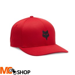 FOX CZAPKA Z DASZKIEM HEAD TECH FLEXFIT FLAME RED