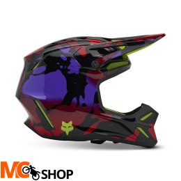 FOX KASK OFF-ROAD V3 THROTTLE FLUORESCENT YELLOW